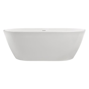 Freestanding Tub Eldora 64 x 34 x 23 Inch 2 Piece White Center