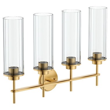 Moen YB6463NL Belfield 3-Light Dual-Mount Bath Bathroom Vanity Fixture With Frosted Glass Polished Nickel - View #5