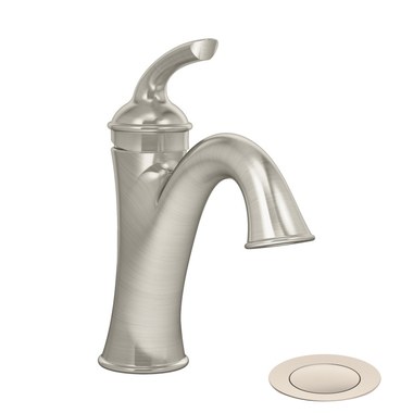 Moen 6400 EVA Single-Handle Bathroom Faucet - Chrome, High Arc Spout, WaterSense Certified, Optional Deck Plate Included - View #2