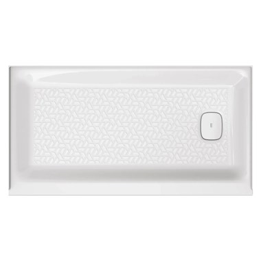 Shower Base KDS 3060 Right Hand Seat White 59-7/8 x 30 Inch AcrylX