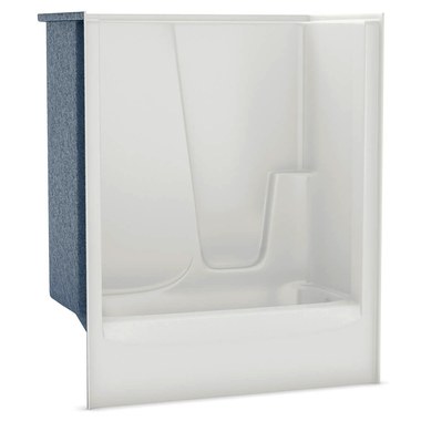 one piece shower tub combination