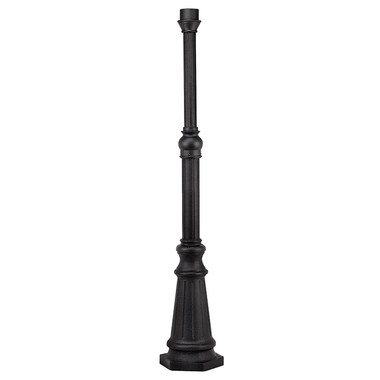 Surface Mounted Posts 6 ft. Architectural Bronze Fluted Outdoor Light Post Surface Mounted Posts 6 ft. Architectural Bronze Fluted Outdoor Light Post