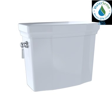 TOTO ST746SMA#01 Cotton Drake 0.8 / 1.6 GPF Dual Flush Toilet Tank Only -  Left Hand Lever 