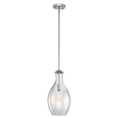 Kichler Sausalito Olde Bronze Traditional Clear Glass Teardrop Pendant Light