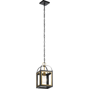 Kichler Morrigan 3-Light Natural Brass Traditional Lantern Medium Hanging Pendant Light