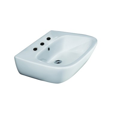 Barclay Products Reserva 600 22 in. Pedestal Combo Bathroom Sink for 8 in. Widespread in White Barclay Products Reserva 600 22 in. Pedestal Combo Bathroom Sink for 8 in. Widespread in White