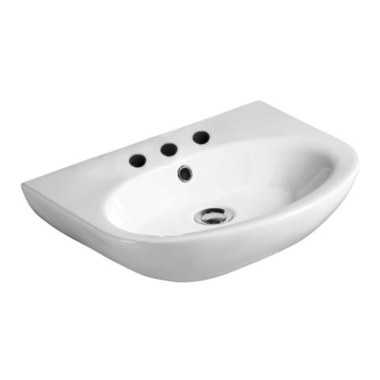 Barclay Products Reserva 600 22 in. Pedestal Combo Bathroom Sink for 8 in. Widespread in White Barclay Products Reserva 600 22 in. Pedestal Combo Bathroom Sink for 8 in. Widespread in White